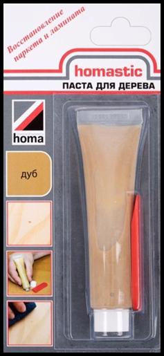 Сопутствующие товары Паста homastic для вост парк/лам 50гр (махагон)